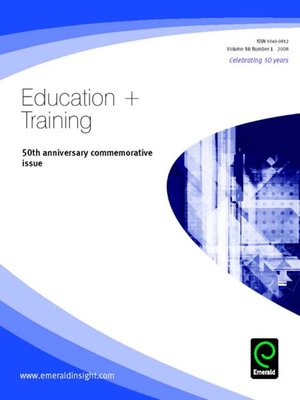 cover image of Education + Training, Volume 50, Issue 1